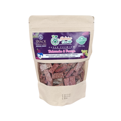 Biscoito sabor Beterraba & Frango