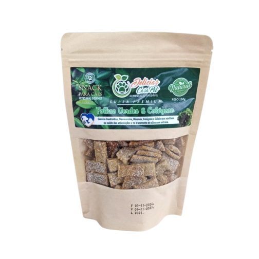 Biscoito sabor Folhas Verdes & Colágeno